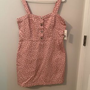 Pink overall/pinafore dress